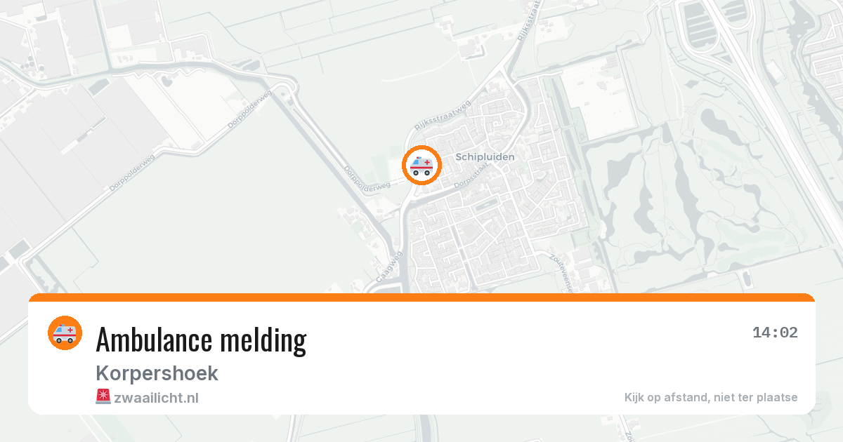 Ambulance melding — 26 mei 2026