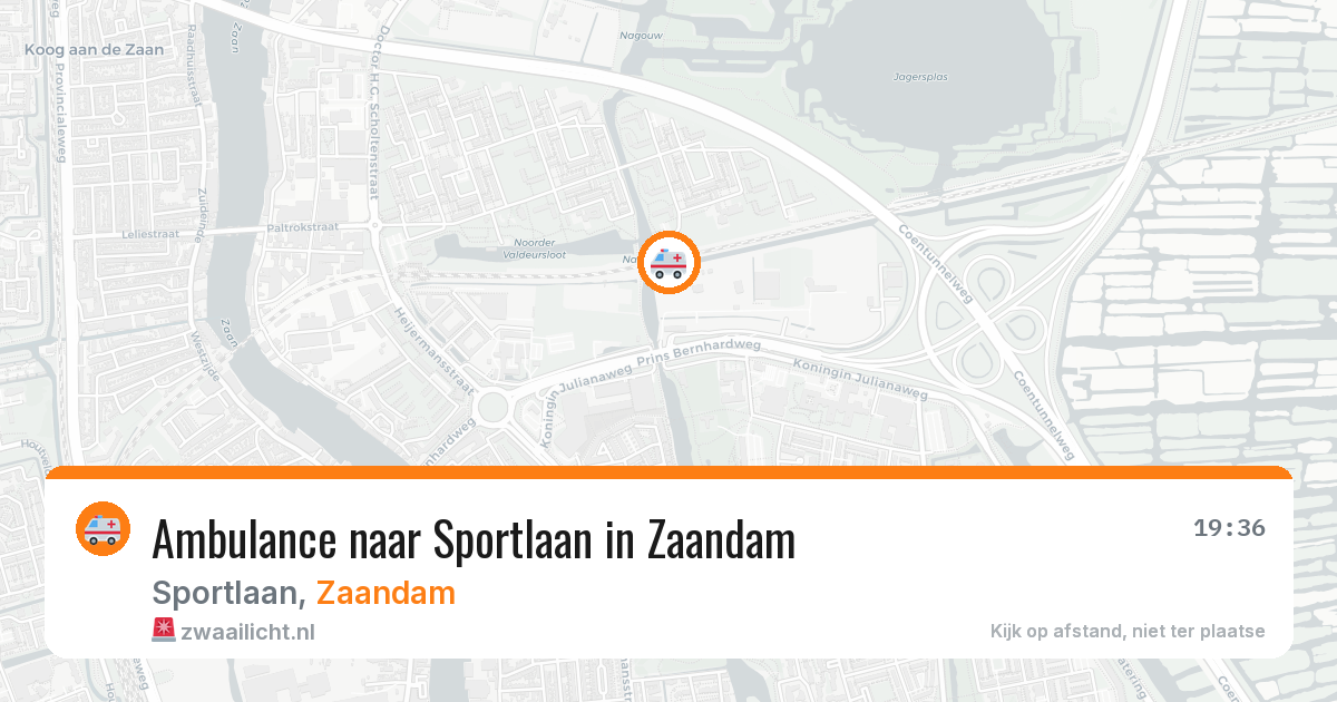 Ambulance naar Sportlaan in Zaandam — 17 feb 2026