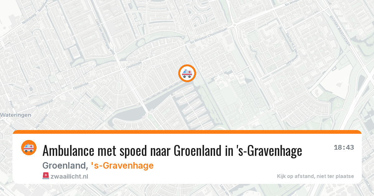 Ambulance met spoed naar Groenland in 's-Gravenhage — 13 aug 2026