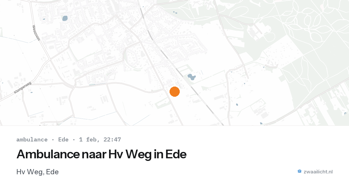Ambulance naar Hv Weg in Ede — 1 feb 2026