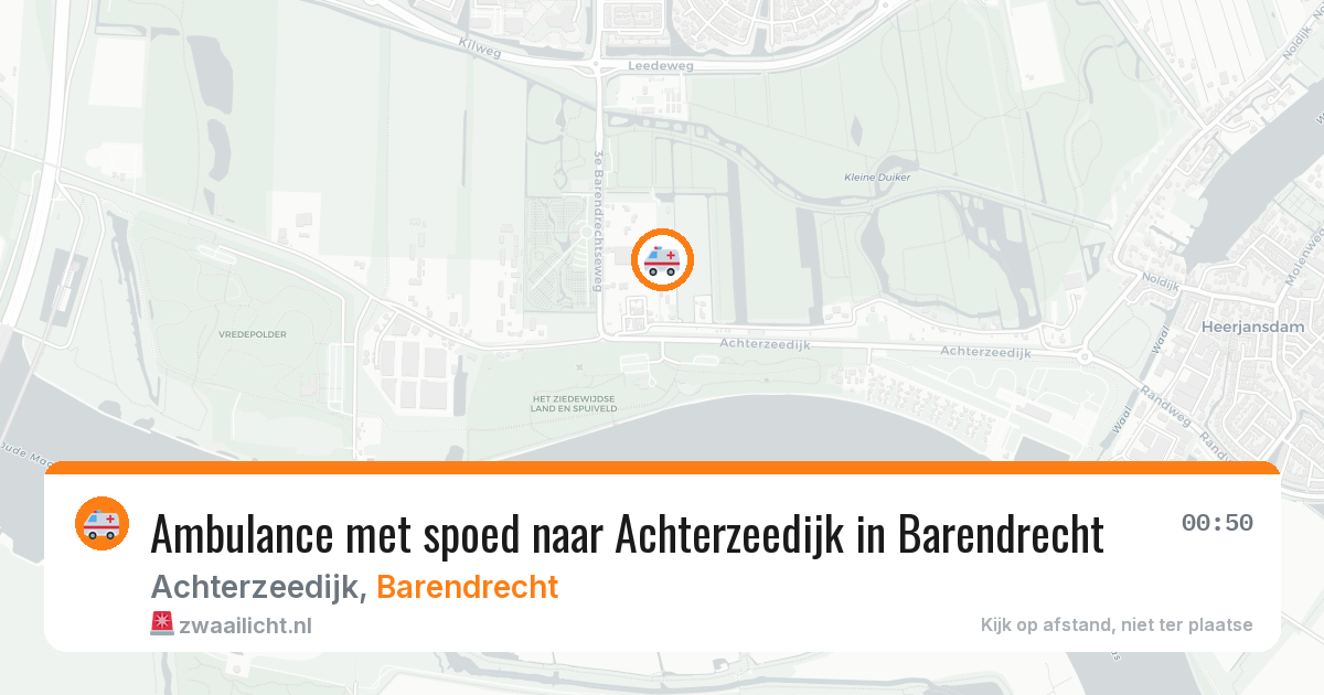 Ambulance met spoed naar Achterzeedijk in Barendrecht — 30 jun 2026