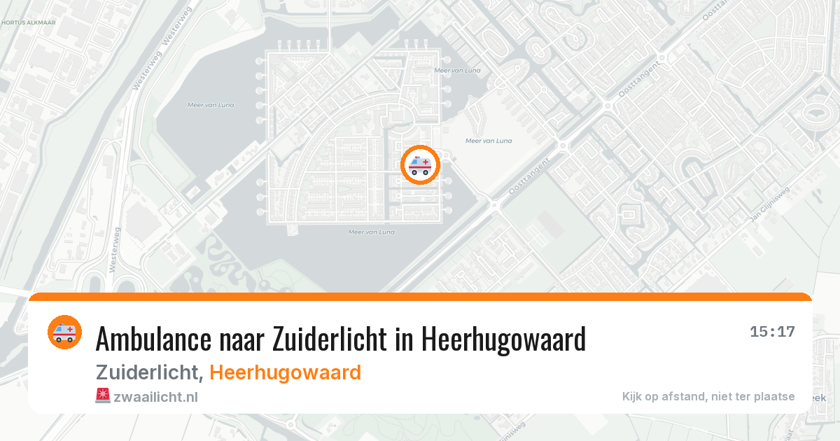 Ambulance naar Zuiderlicht in Heerhugowaard — 31 mrt 2026