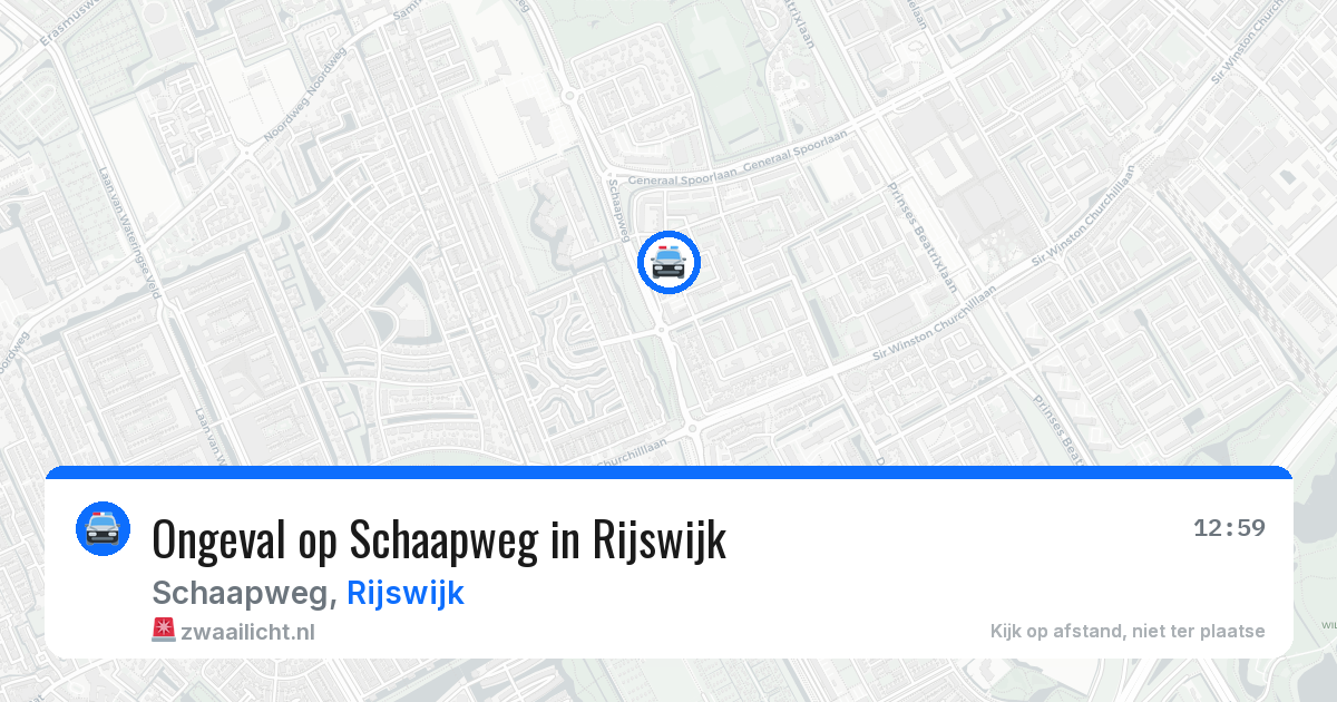 Ongeval op Schaapweg in Rijswijk — 1 mei 2026