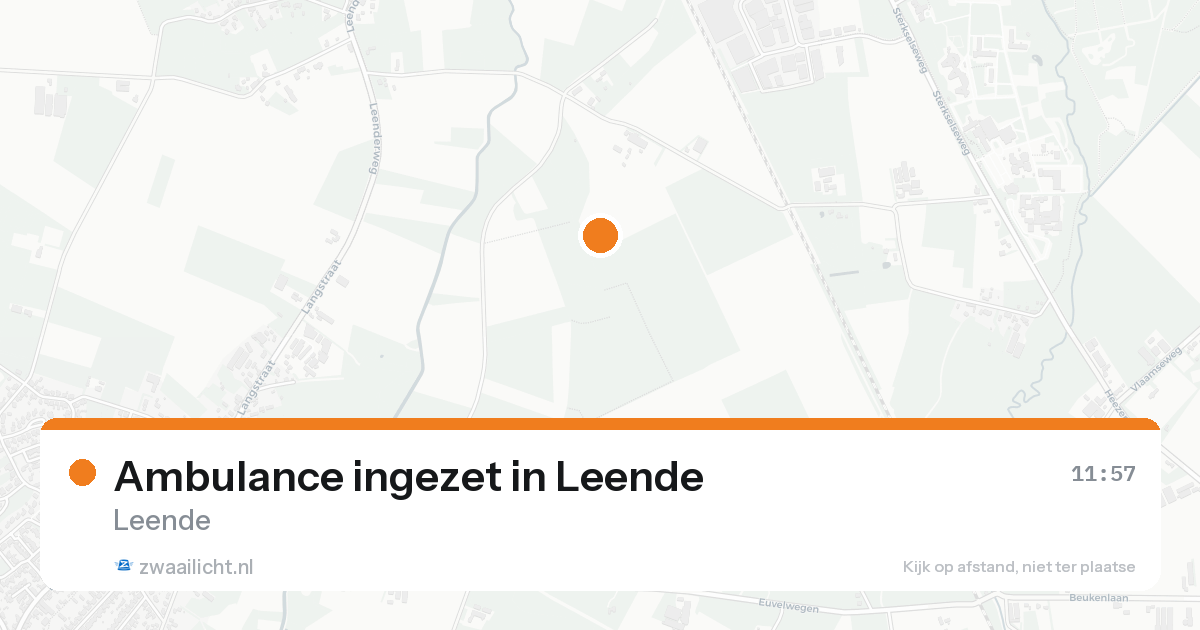 Ambulance ingezet in Leende — 7 jul 2026