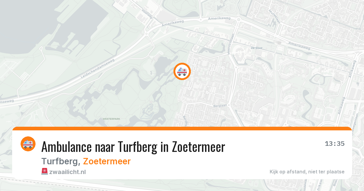 Ambulance naar Turfberg in Zoetermeer — 29 jun 2026