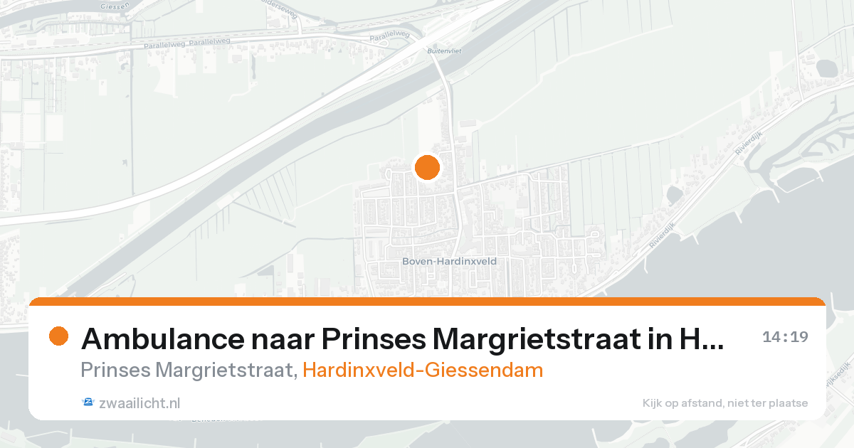 Ambulance naar Prinses Margrietstraat in Hardinxveld-Giessendam — 7 feb 2026