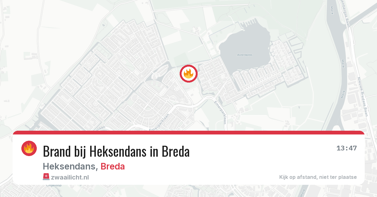 Brand bij Heksendans in Breda — 6 aug 2026