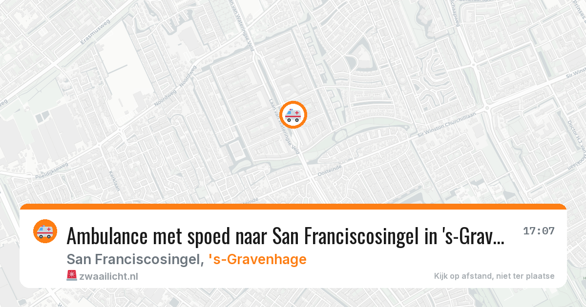 Ambulance met spoed naar San Franciscosingel in 's-Gravenhage — 3 feb 2026