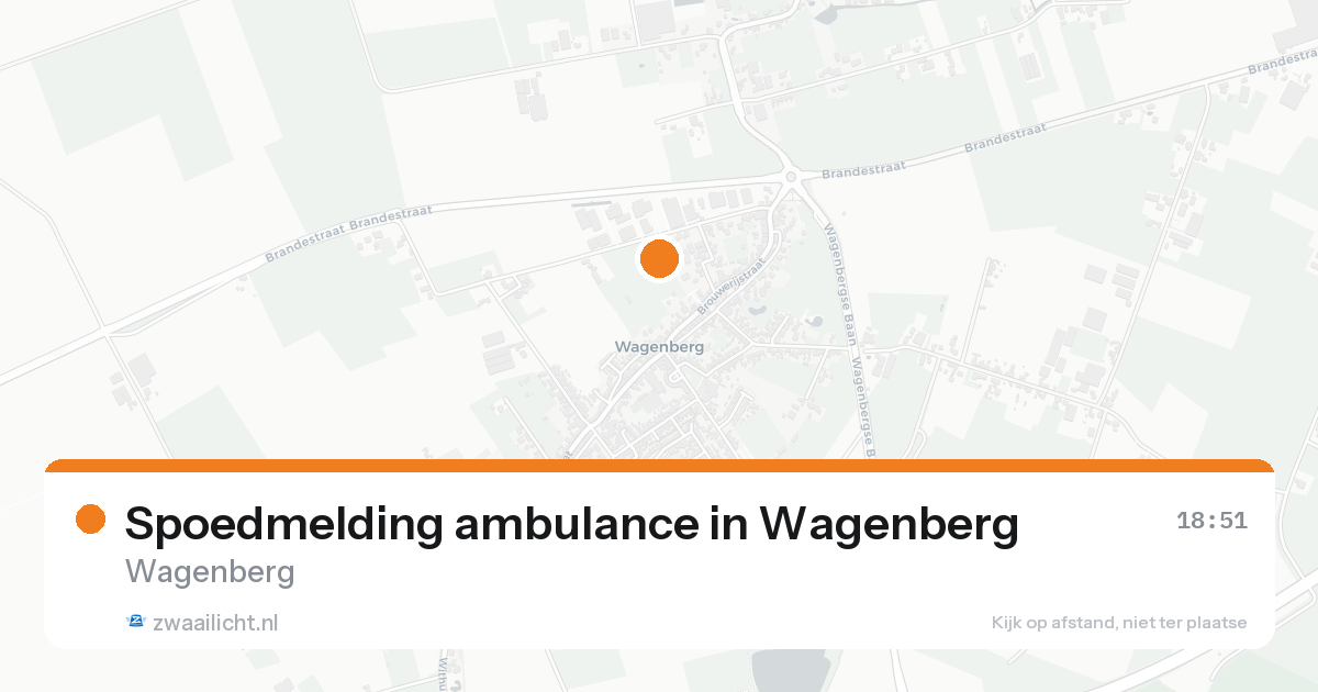 Spoedmelding ambulance in Wagenberg — 16 jun 2026