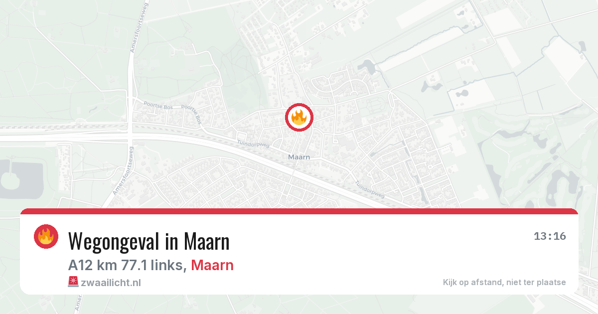 Wegongeval in Maarn — 15 apr 2026