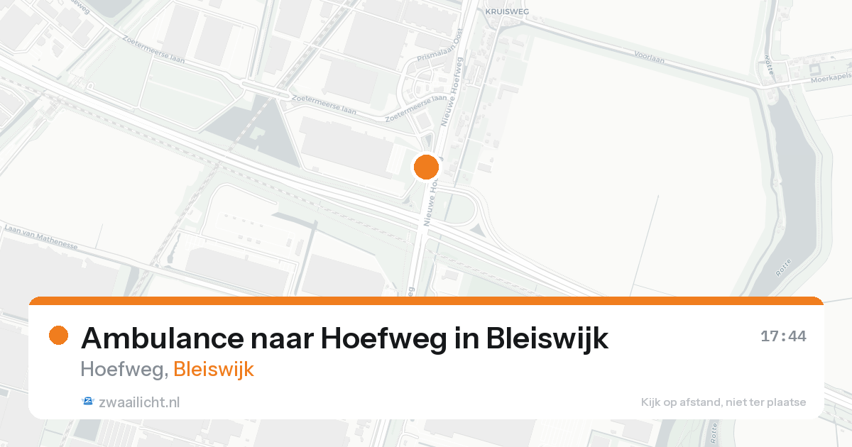 Ambulance naar Hoefweg in Bleiswijk — 8 jul 2026