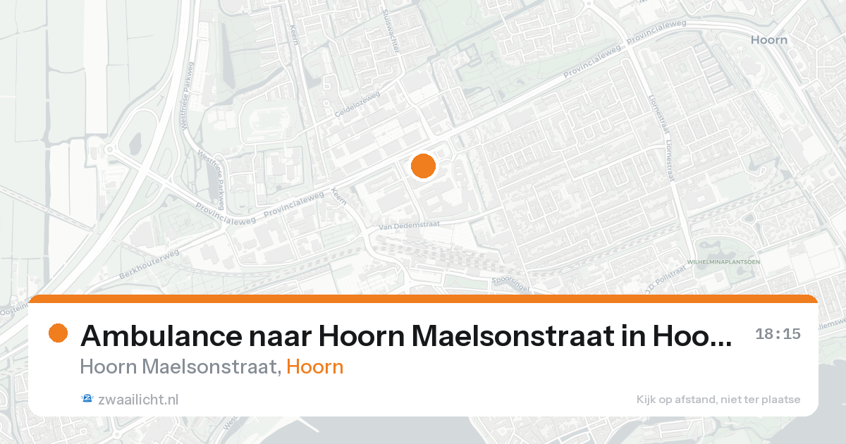 Ambulance naar Hoorn Maelsonstraat in Hoorn — 31 jan 2026