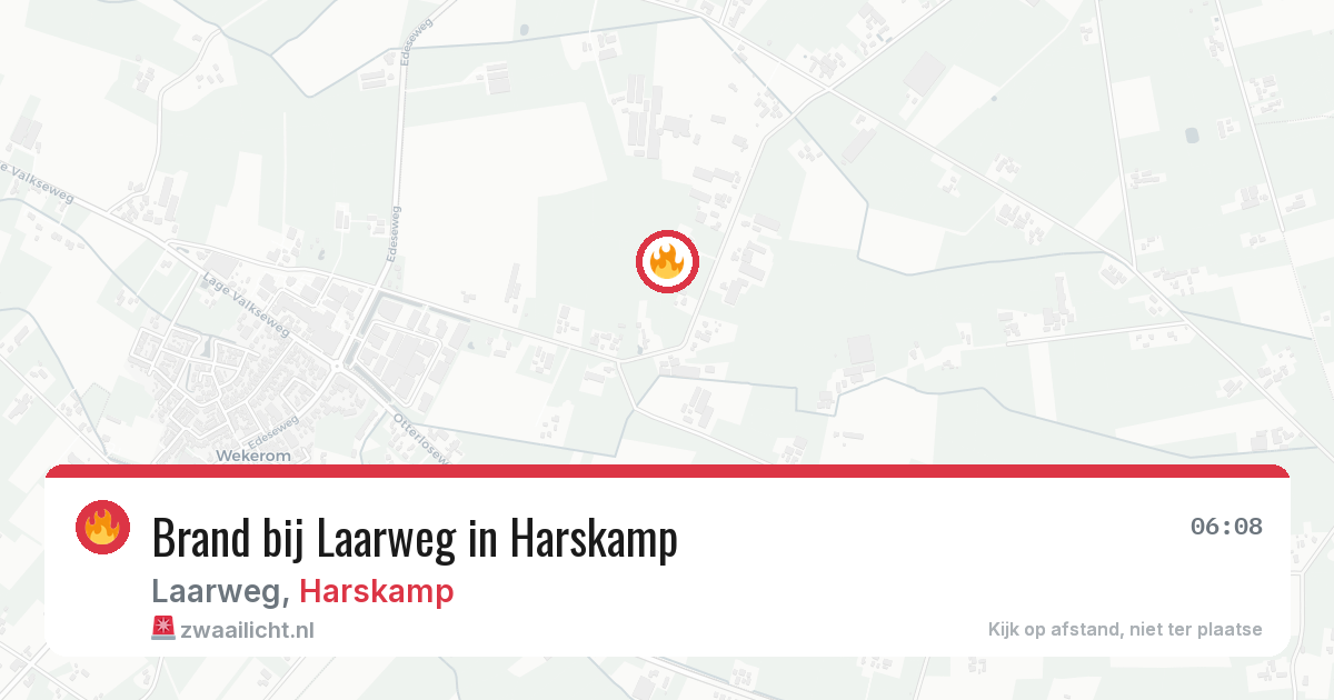 Brand bij Laarweg in Harskamp — 26 mei 2026
