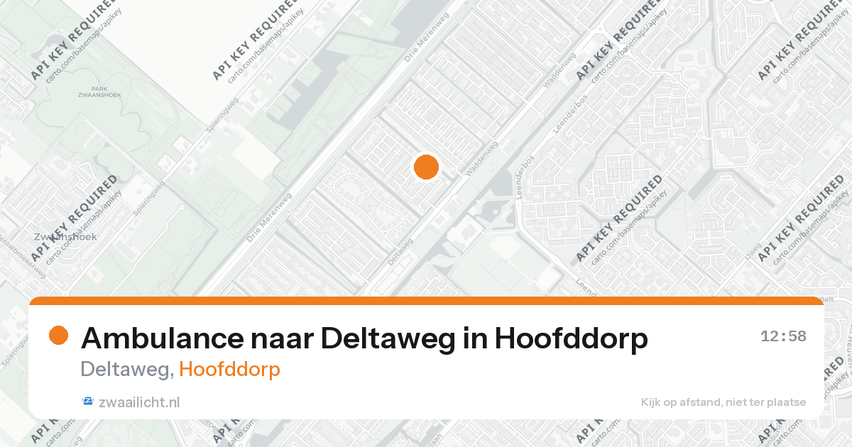 Ambulance naar Deltaweg in Hoofddorp — 9 jun 2026