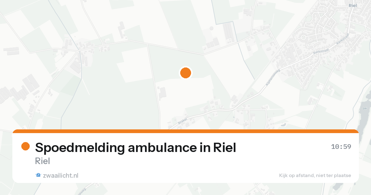 Spoedmelding ambulance in Riel — 22 aug 2026