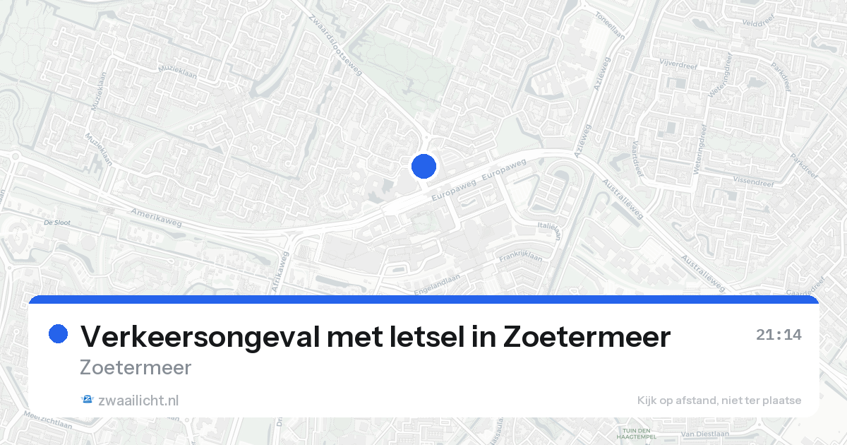 Verkeersongeval met letsel in Zoetermeer — 4 mei 2026