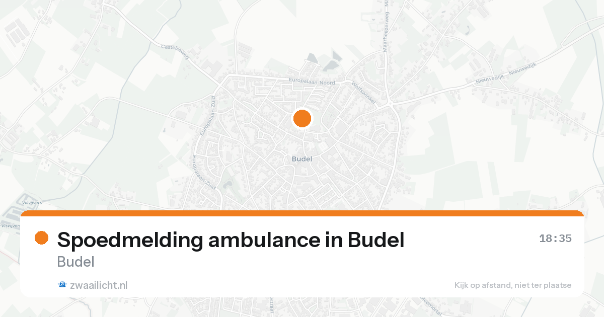 Spoedmelding ambulance in Budel — 28 jun 2026