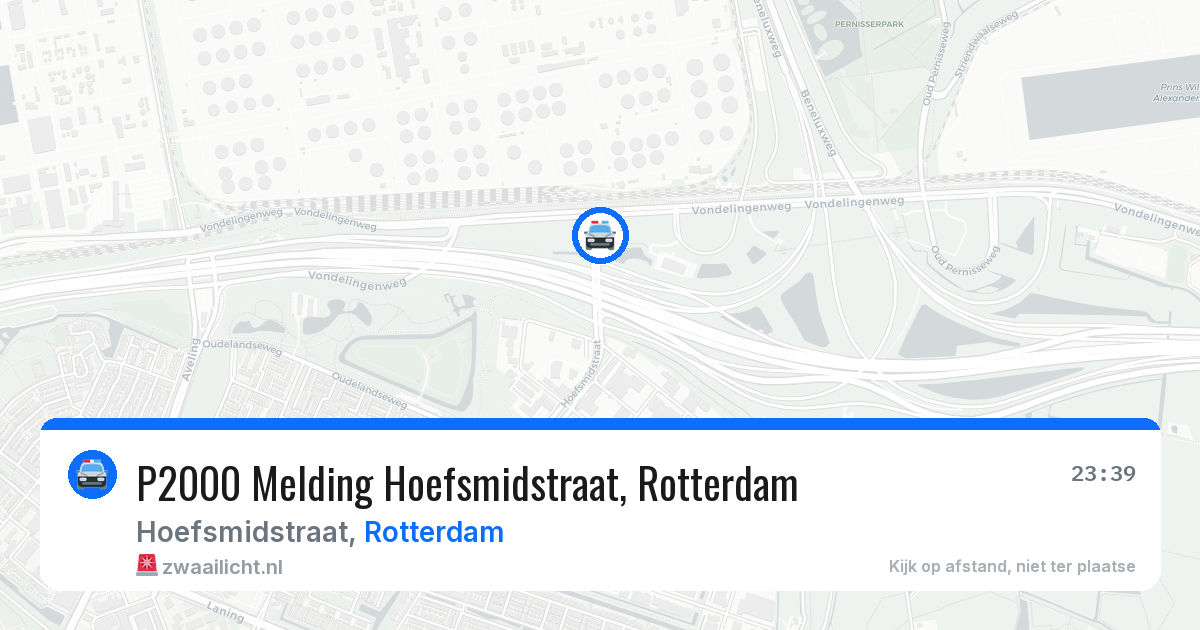 P2000 Melding Hoefsmidstraat, Rotterdam — 16 jul 2026