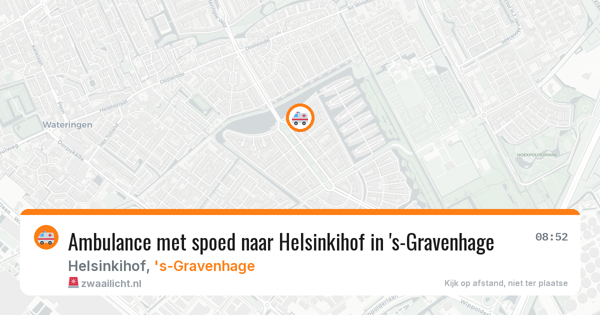 Ambulance met spoed naar Helsinkihof in 's-Gravenhage — 13 mei 2026