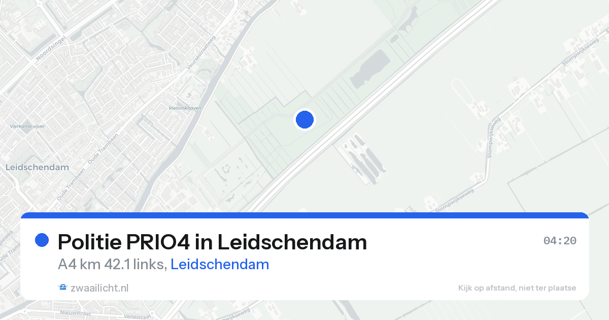Politie PRIO4 in Leidschendam — 18 aug 2026 | 🚨 Zwaailicht.nl