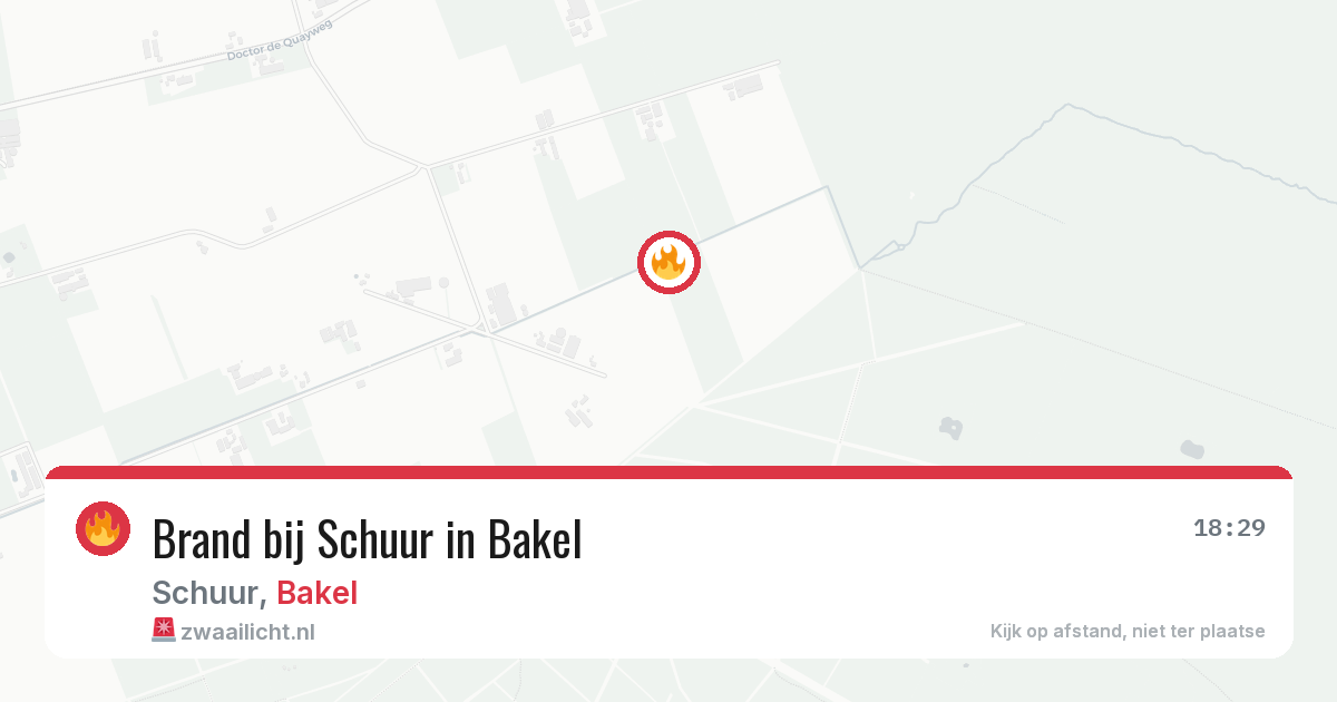 Brand bij Schuur in Bakel — 8 feb 2026