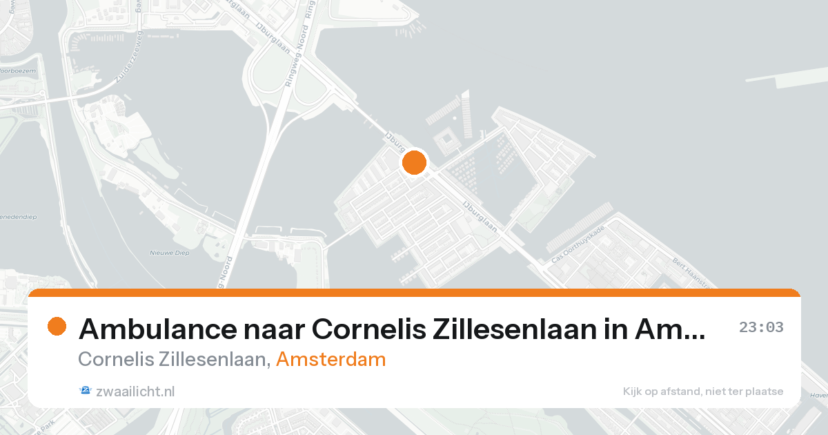 Ambulance naar Cornelis Zillesenlaan in Amsterdam — 30 jan 2026