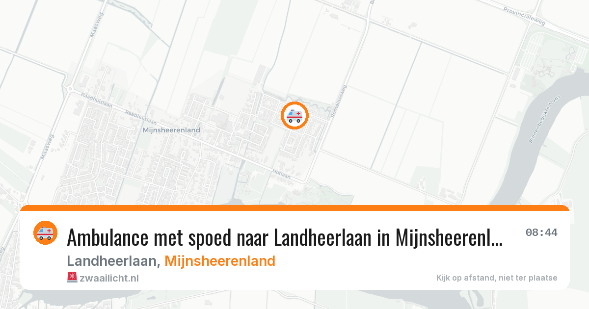 Ambulance met spoed naar Landheerlaan in Mijnsheerenland — 6 mei 2026