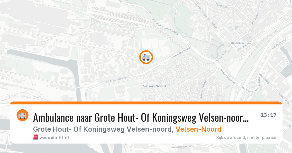 Ambulance naar Grote Hout- Of Koningsweg Velsen-noord in Velsen-Noord — 25 jul 2026