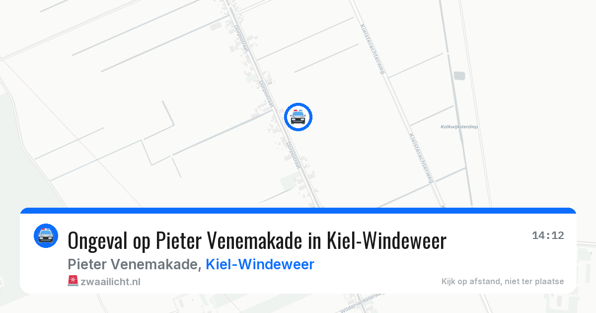 Ongeval op Pieter Venemakade in Kiel-Windeweer — 3 apr 2026
