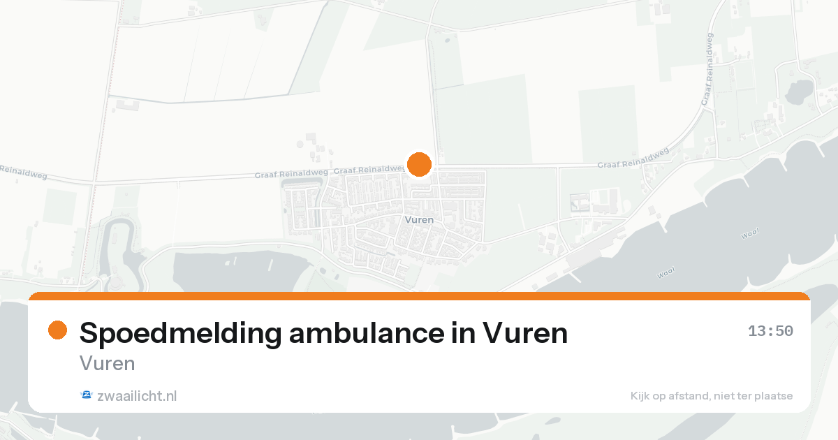Spoedmelding ambulance in Vuren — 18 mrt 2026