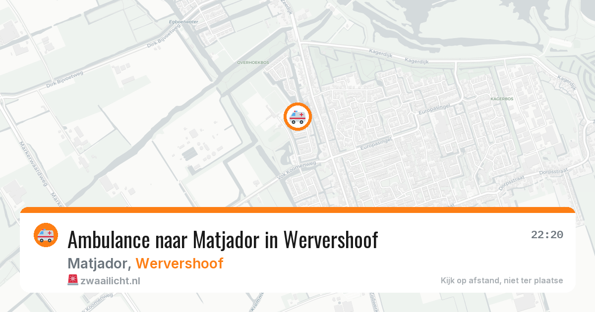 Ambulance naar Matjador in Wervershoof — 6 apr 2026