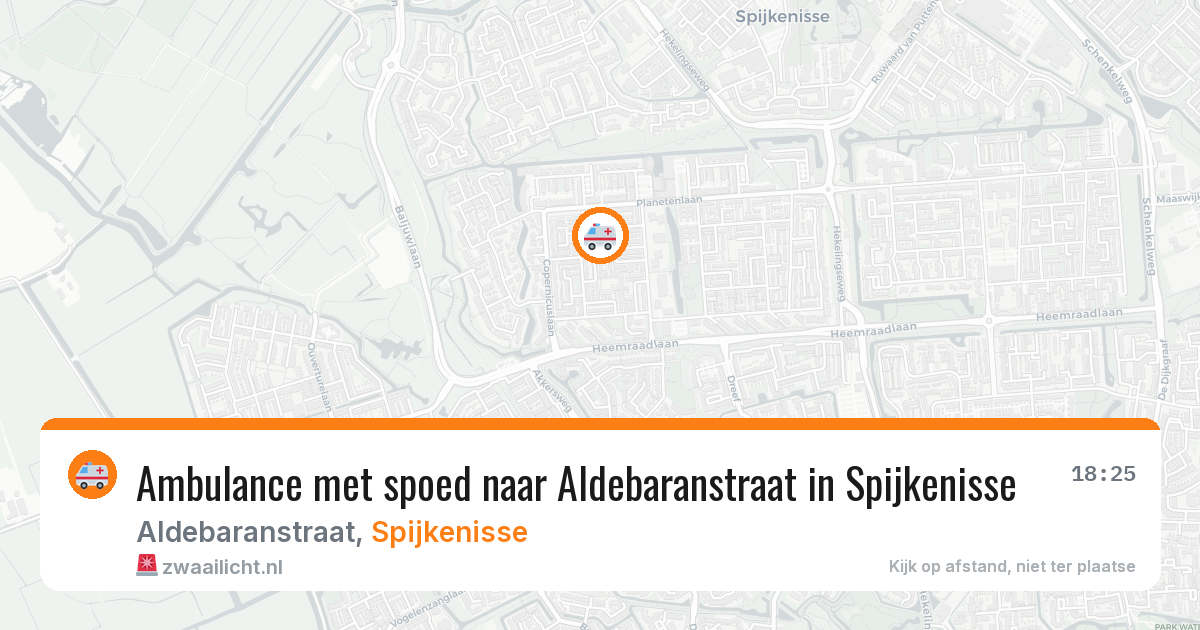 Ambulance met spoed naar Aldebaranstraat in Spijkenisse — 12 jun 2026