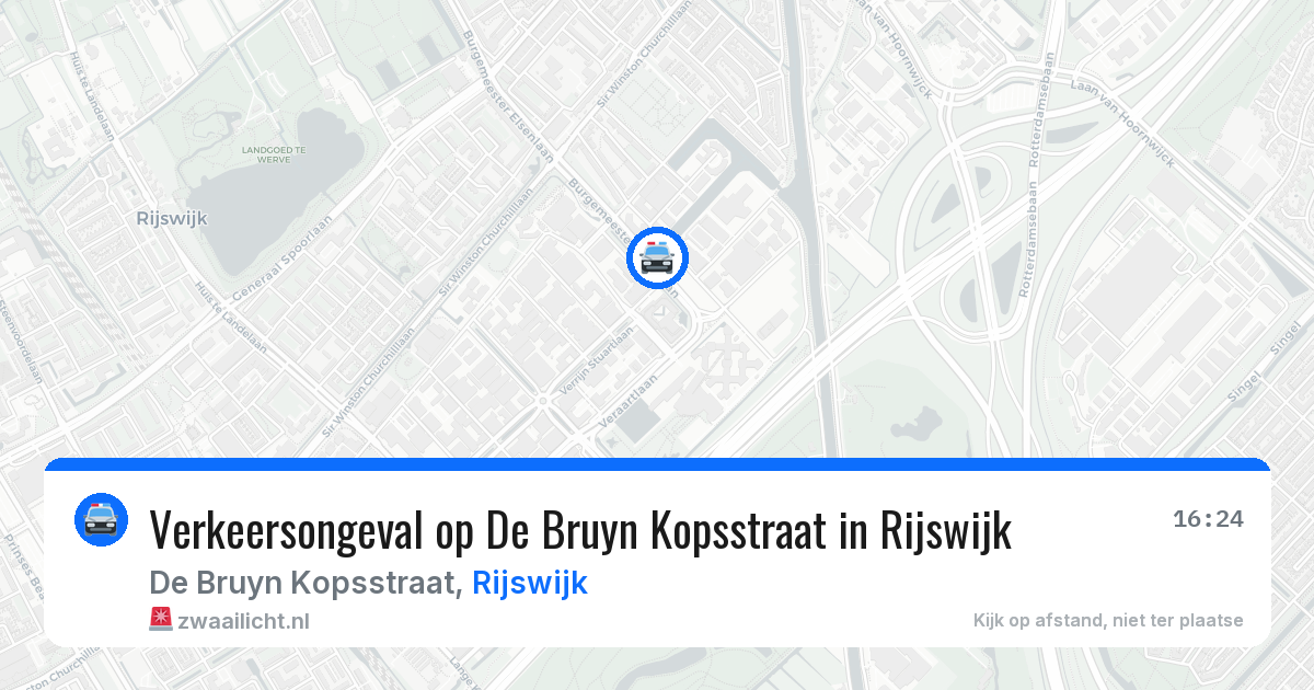Verkeersongeval op De Bruyn Kopsstraat in Rijswijk — 15 mei 2026