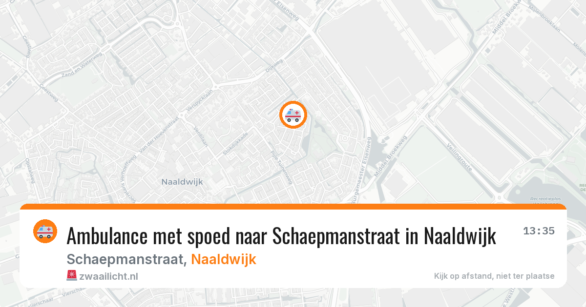 Ambulance met spoed naar Schaepmanstraat in Naaldwijk — 11 jun 2026