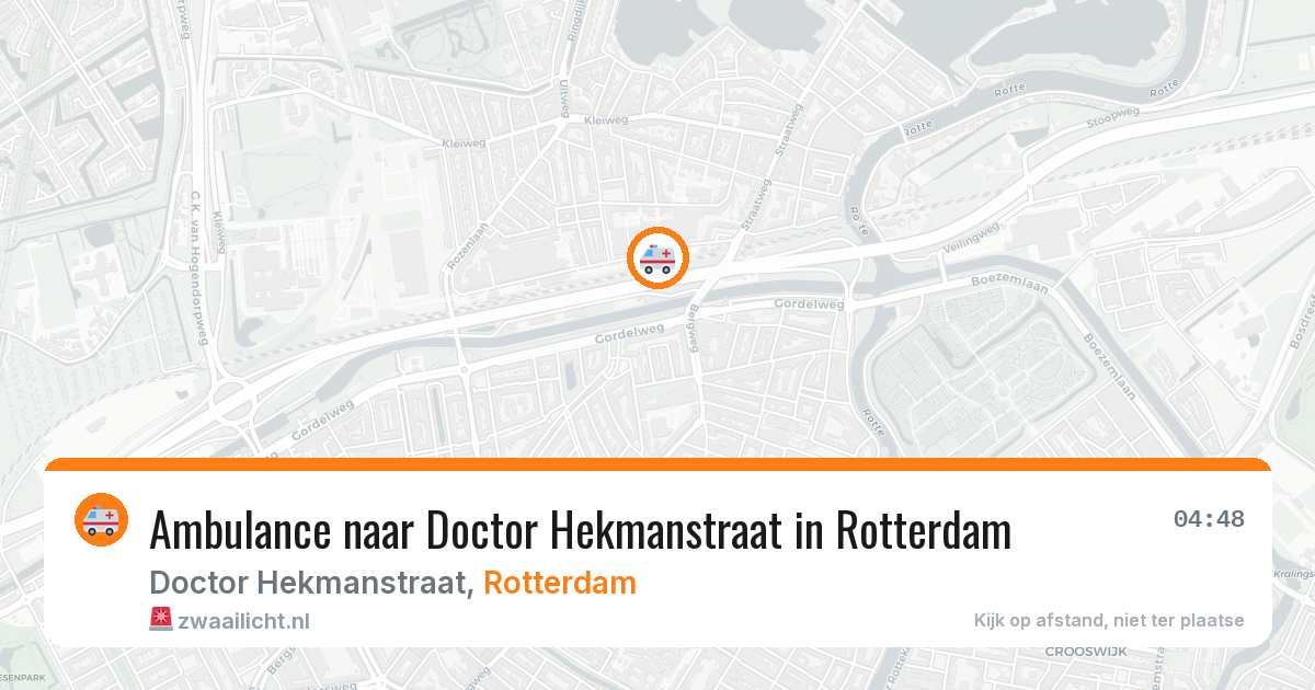 Ambulance naar Doctor Hekmanstraat in Rotterdam — 24 mei 2026