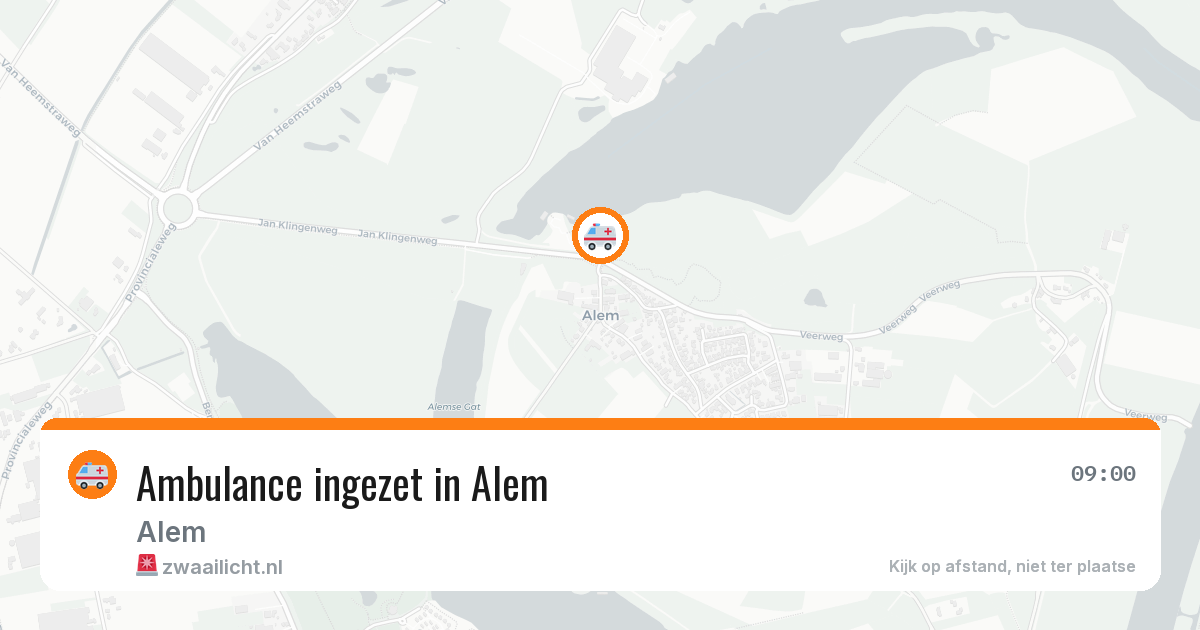 Ambulance ingezet in Alem — 13 jul 2026