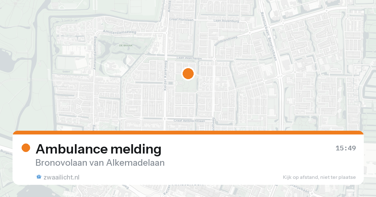 Ambulance melding — 31 jan 2026