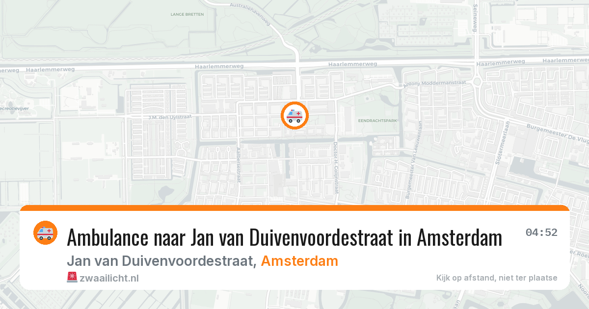 Ambulance naar Jan van Duivenvoordestraat in Amsterdam — 9 jun 2026