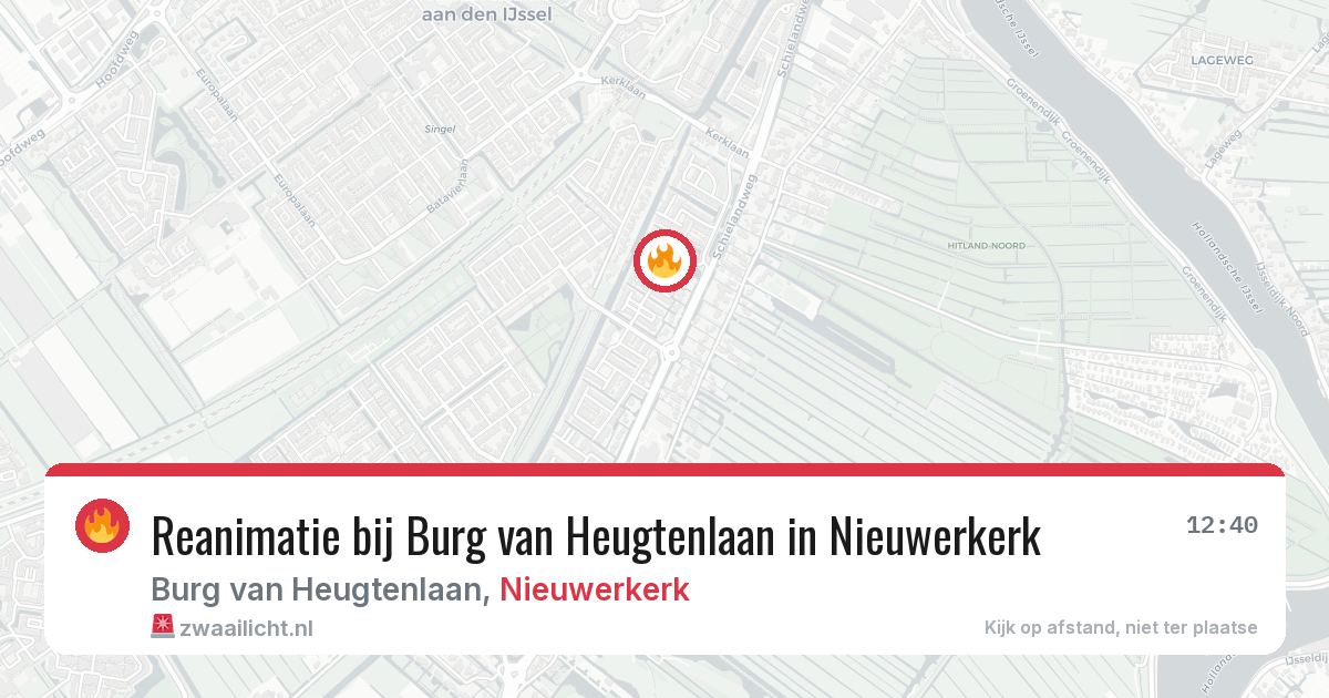 Reanimatie bij Burg van Heugtenlaan in Nieuwerkerk — 4 feb 2026