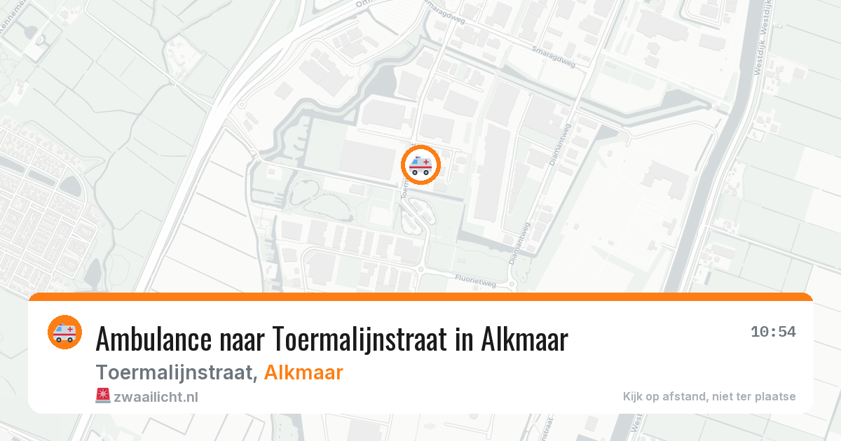 Ambulance naar Toermalijnstraat in Alkmaar — 2 jul 2026