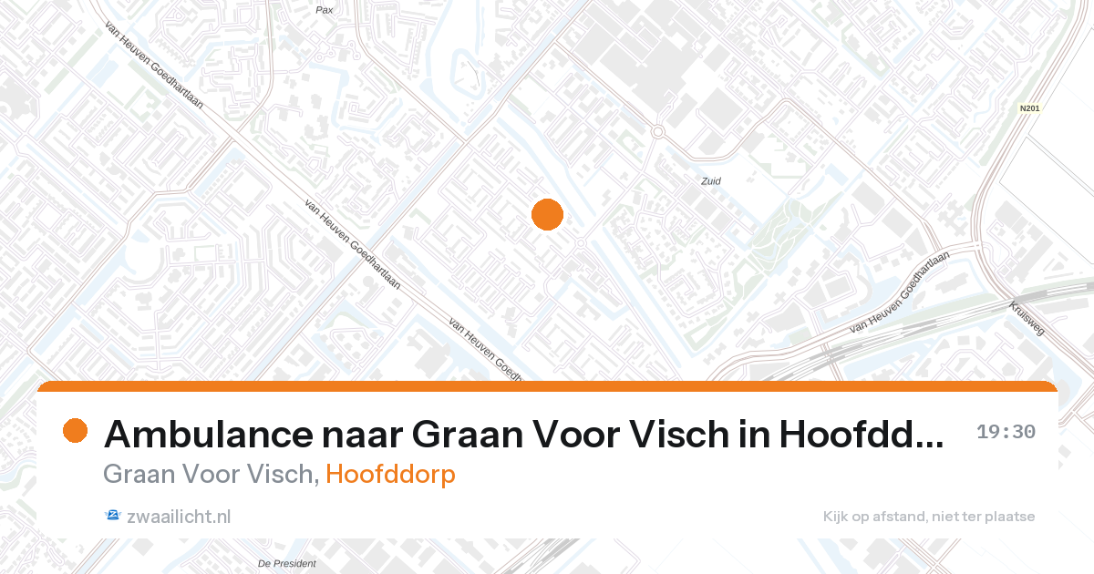 Ambulance naar Graan Voor Visch in Hoofddorp — 12 jun 2026
