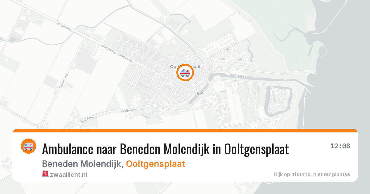 Ambulance naar Beneden Molendijk in Ooltgensplaat — 2 jul 2026
