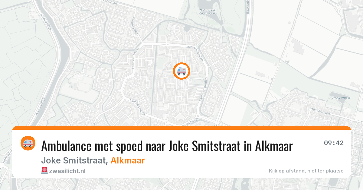 Ambulance met spoed naar Joke Smitstraat in Alkmaar — 1 feb 2026