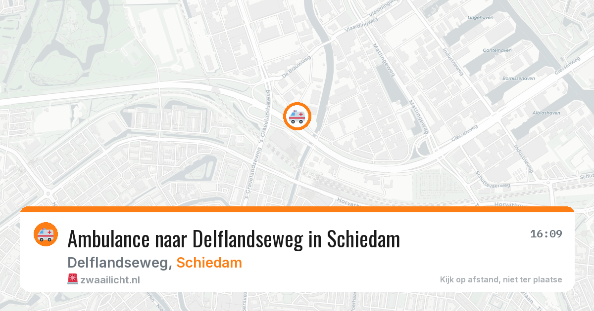 Ambulance naar Delflandseweg in Schiedam — 7 apr 2026