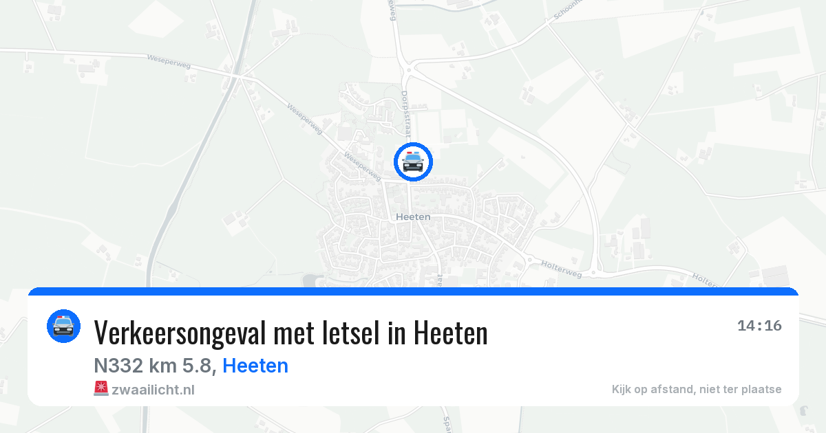 Verkeersongeval met letsel in Heeten — 21 apr 2026