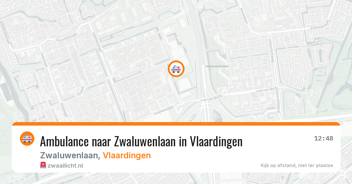 Ambulance naar Zwaluwenlaan in Vlaardingen — 11 aug 2026