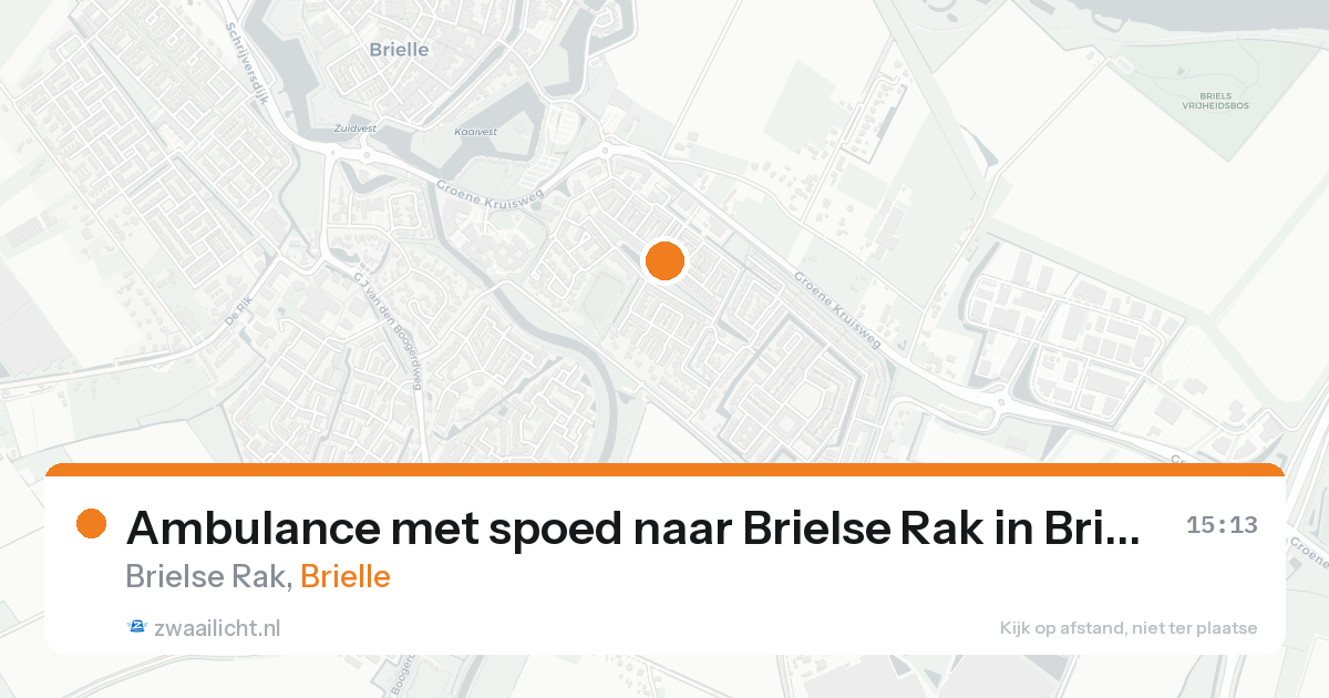 Ambulance met spoed naar Brielse Rak in Brielle — 30 mei 2026