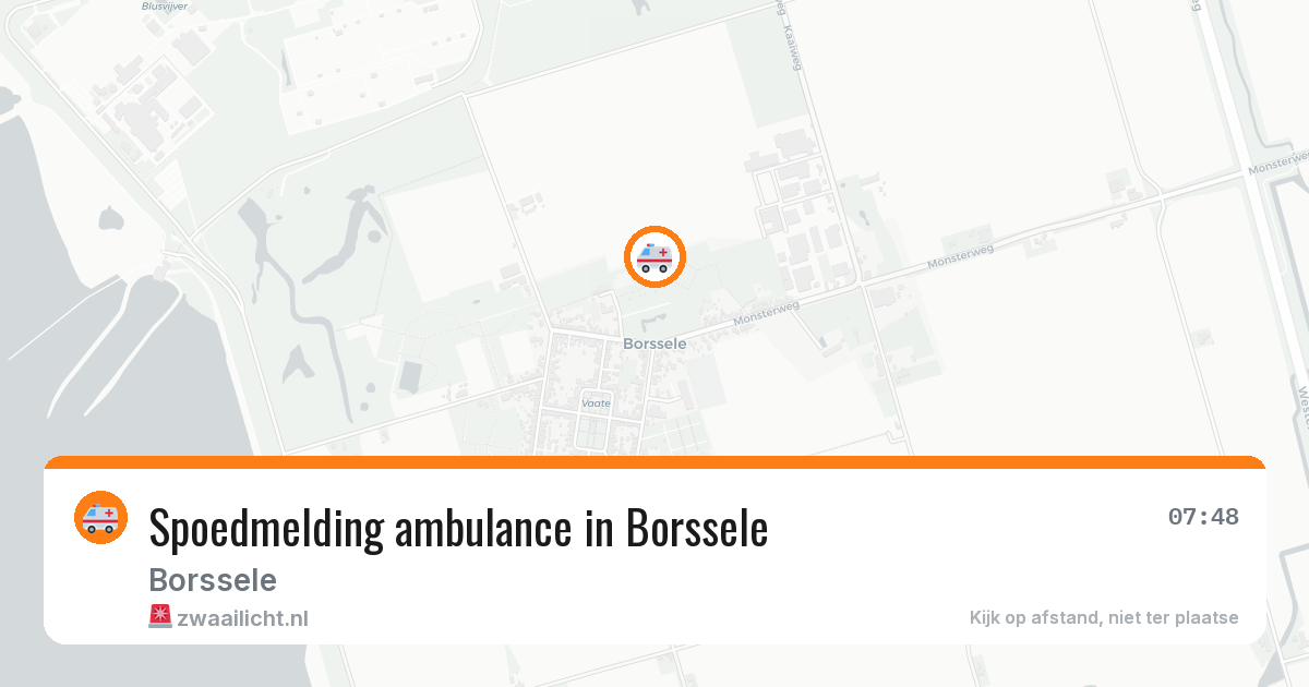 Spoedmelding ambulance in Borssele — 8 mei 2026