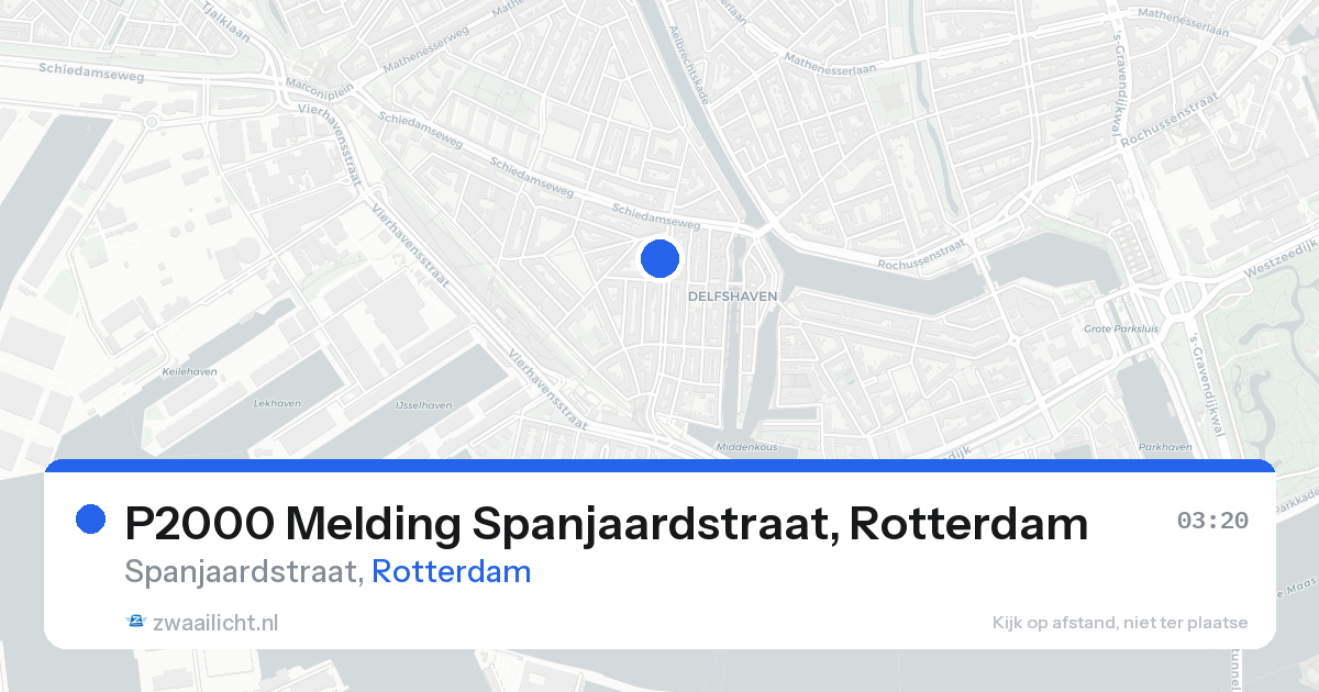 P2000 Melding Spanjaardstraat, Rotterdam — 24 aug 2026