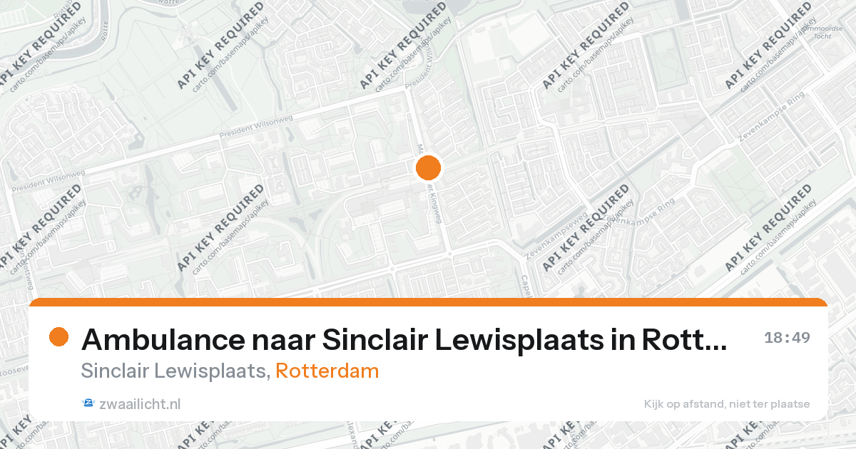 Ambulance naar Sinclair Lewisplaats in Rotterdam — 26 aug 2026